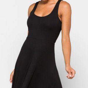 Marine Layer Lexi A-Line Ribbed Midi Dress (L)
